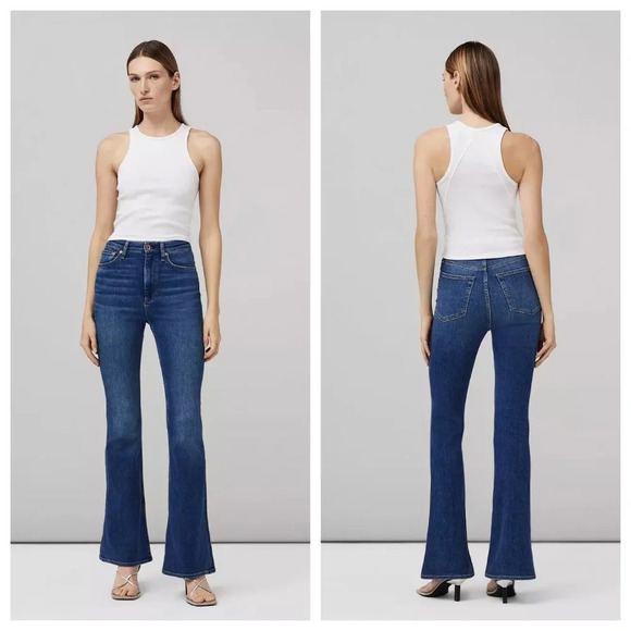rag & bone Casey Flare High-Rise Vintage Stretch Jean in Heritage 16856 - Picture 1 of 15